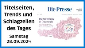 Was ist los in Österreich? 🇦🇹 Sa. 28.09.2024 ☕ FRÜH-HUX-FERNSEHEN